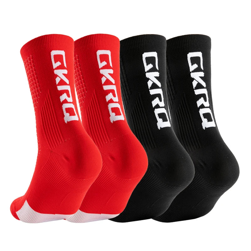 Meias de ciclismo GKRQ, conjunto de 4 pares, tamanhos M ou L