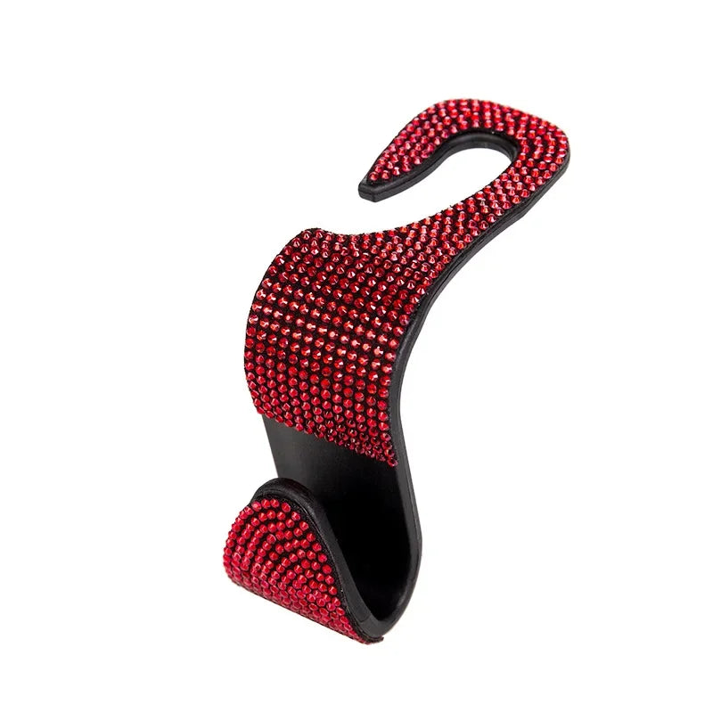 Rhinestone Car Seat Back Hook Hanger for Daily Vehicle Storage