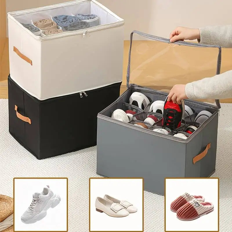 Skladací úložný box na topánky z oxfordského materiálu