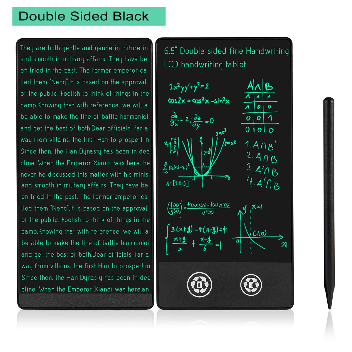 Tabletă de scris LCD de 6,5 inchi - Opțiuni de stil
