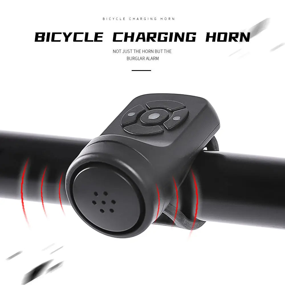 USB Rechargeable Bicycle Vibration Alarm and Horn
