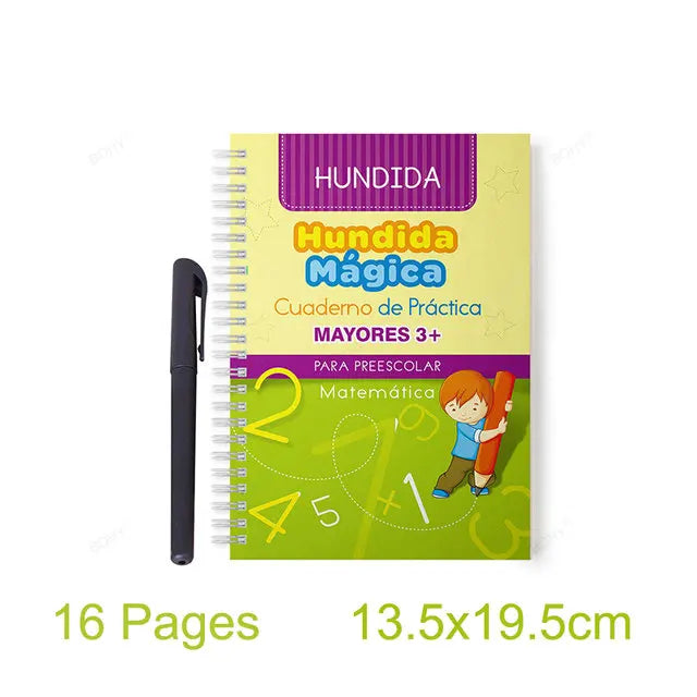 Grooved Handwriting Practice Books, Language Options