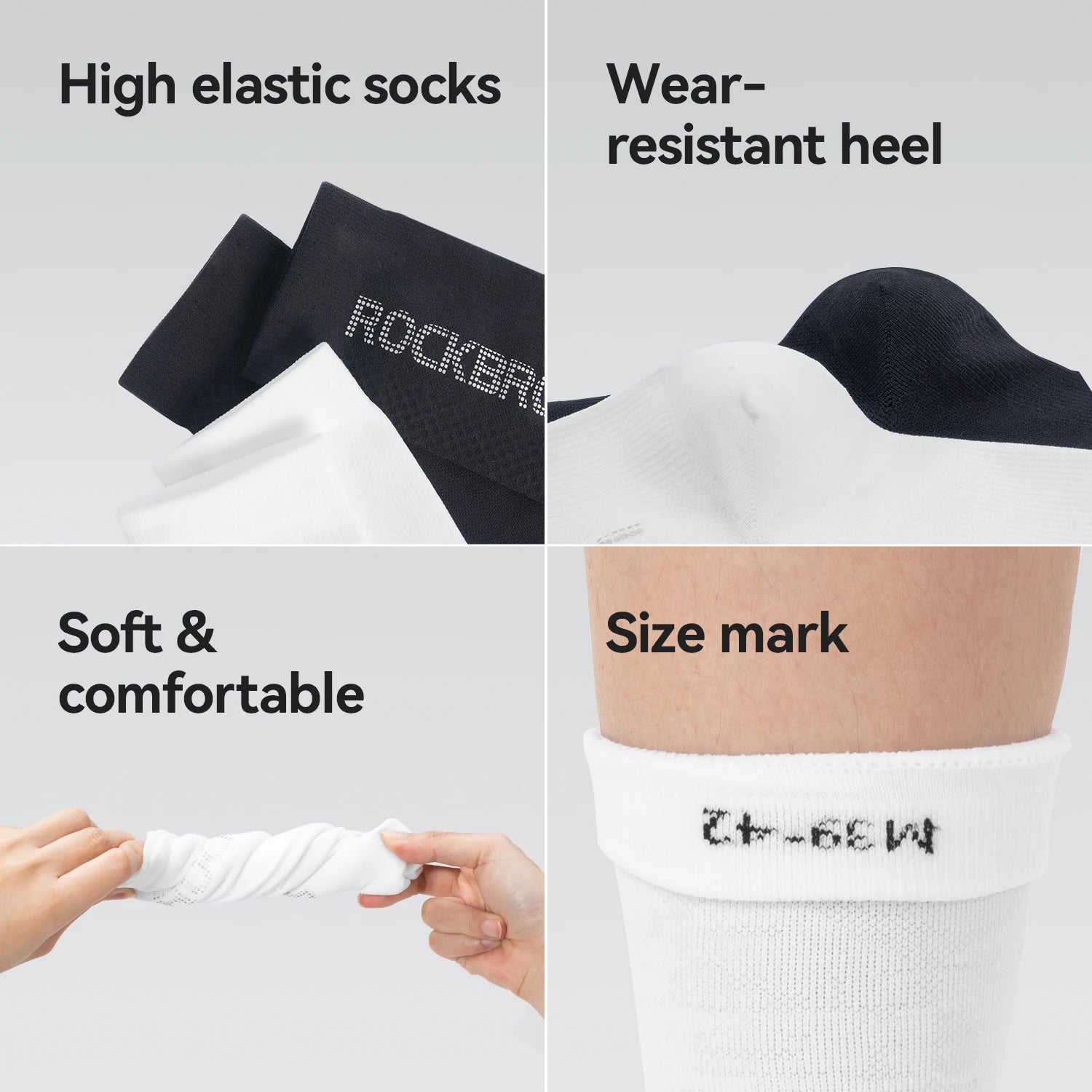 Breathable Cycling Socks with Antibacterial Knit & Reflective Heel