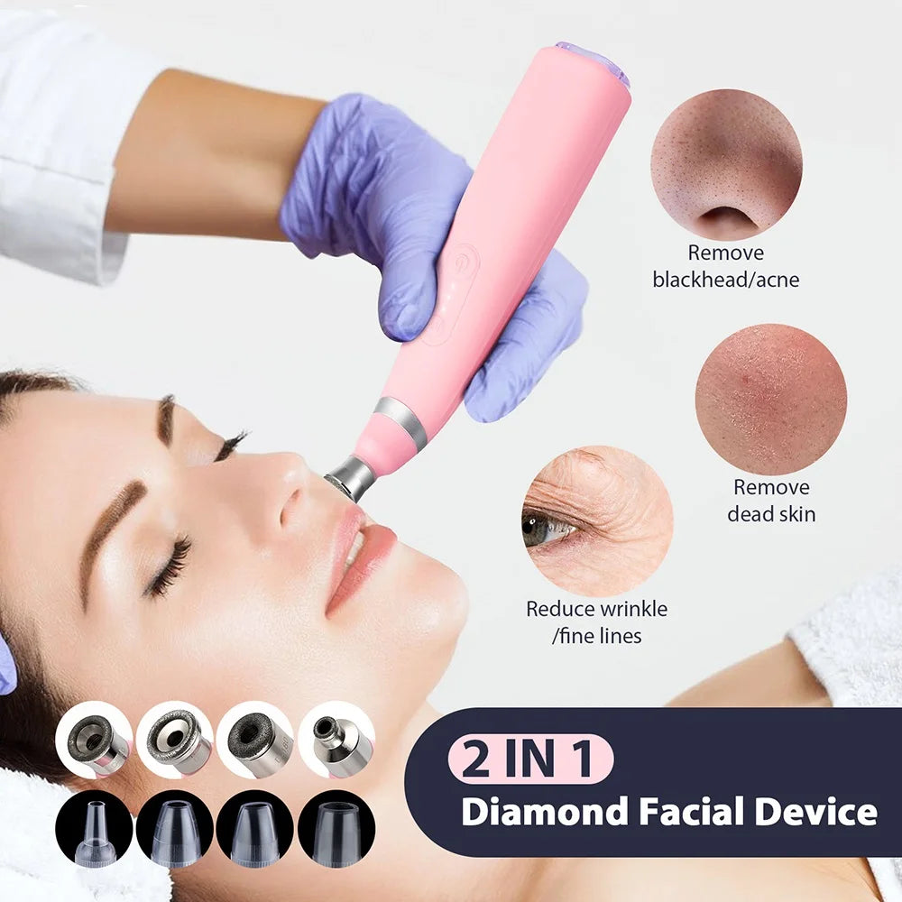 Diamantový mikrodermabrační přístroj pro hlubokou exfoliaci obličeje
