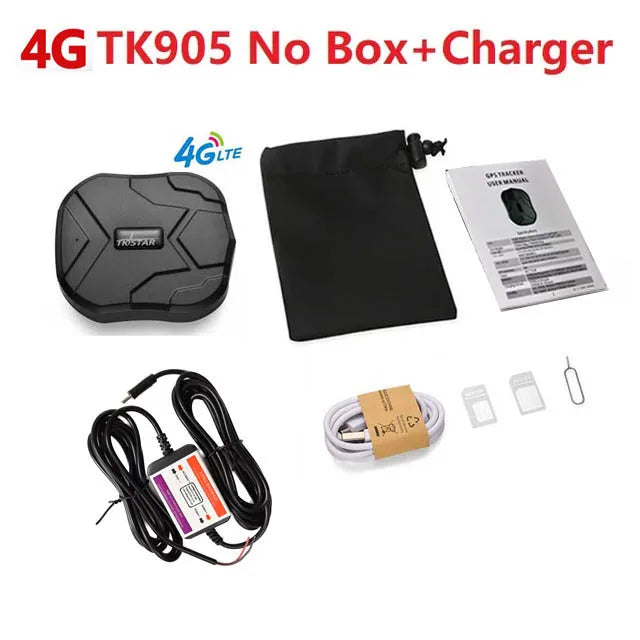 Magnetyczny lokalizator GPS do samochodu TK905 z 4G, 5000mAh i śledzeniem przez aplikację