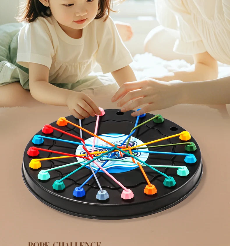 2025 New Rope Breaking Battle Challenge Puzzle Toy Knot Toy Children's Rope Decoding Game Logic Training 