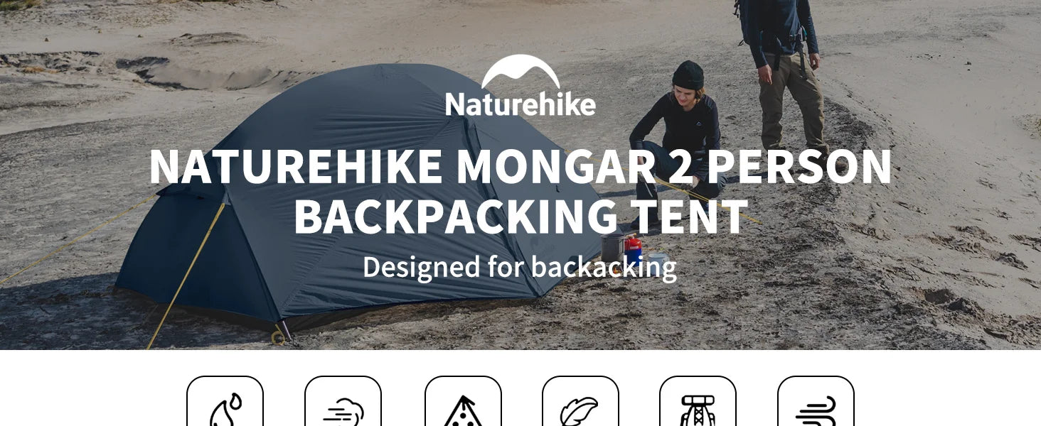 Naturehike Mongar 2-Person Ultralight Waterproof Trekking Tent