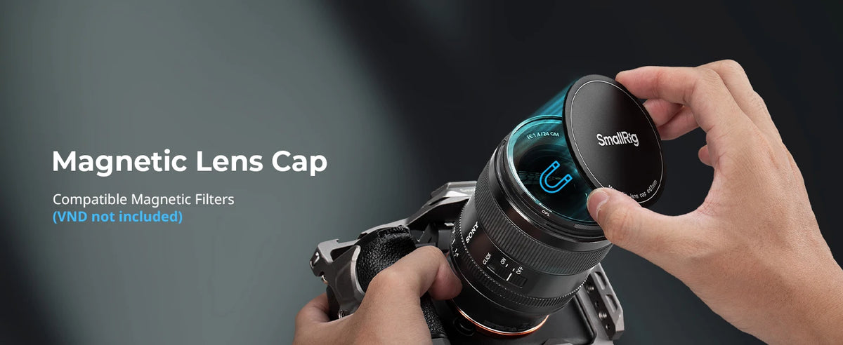 SmallRig 5-in-1 Attachable Magnetic Filter Kit VND 2-32 & CPL & 1/4 Effect Black Mist (67mm) with Threaded Adapter Ring -4726