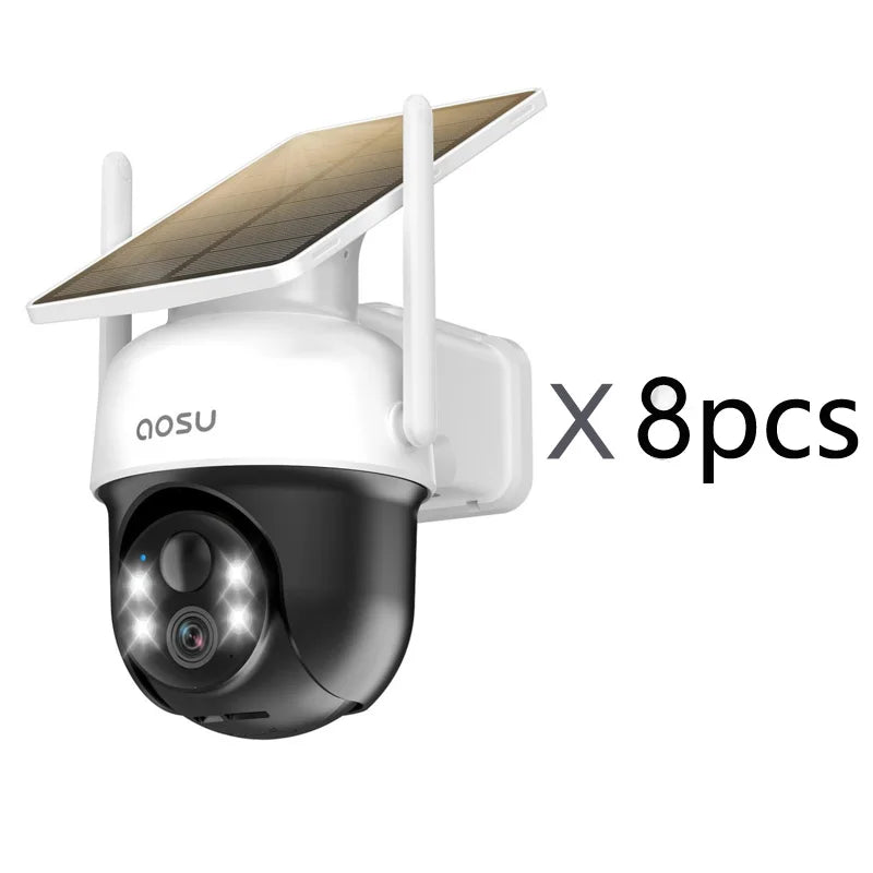 3MP Solar Wireless PTZ Security Camera with 5000mAh Battery