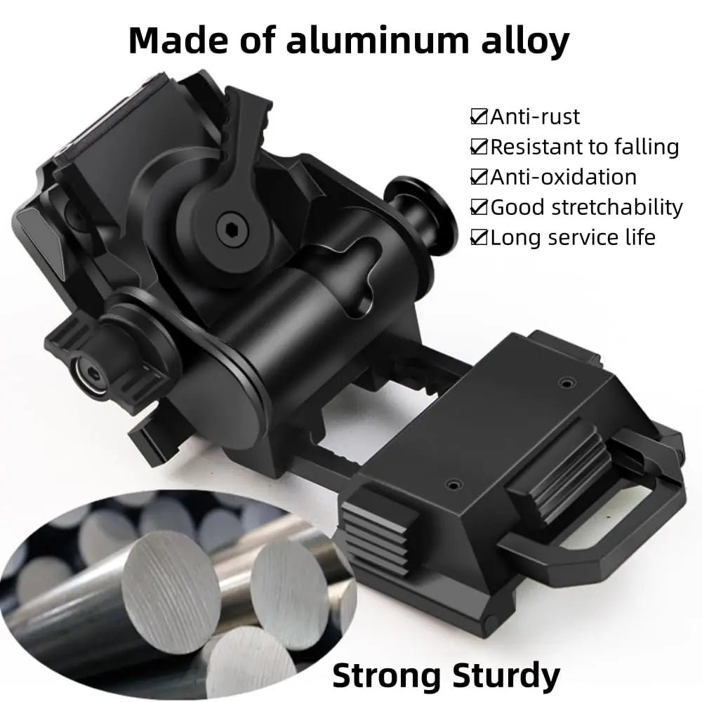 BOOIU Metal/Nylon L4G24 NVG Helmet Mount Holder for PVS15/18 GPNVG18 Goggle Night Vision Stent Outdoor Tactical Helmet Bracket