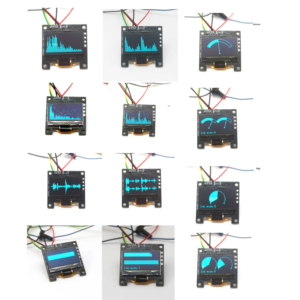  0,96 palcový OLED modul zobrazení zvukového spektra