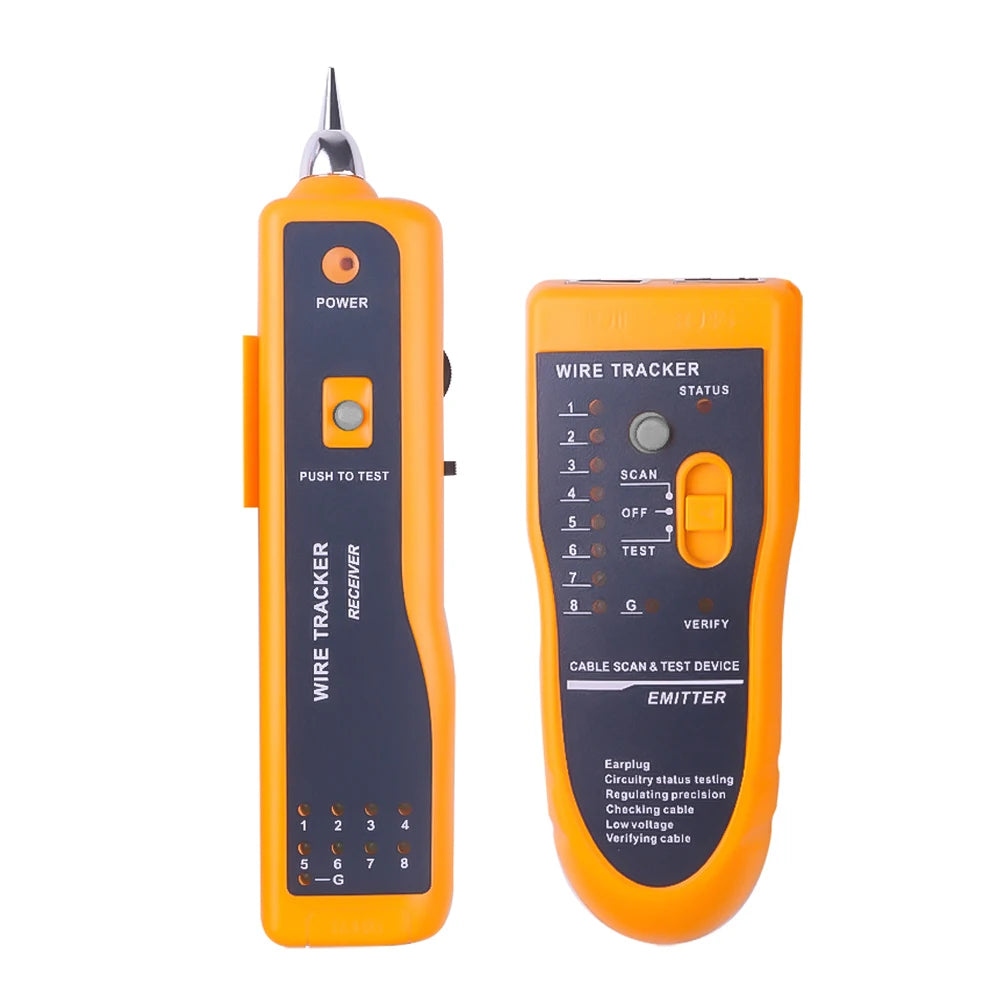 RJ45 and RJ11 Cable Tracker and Tester
