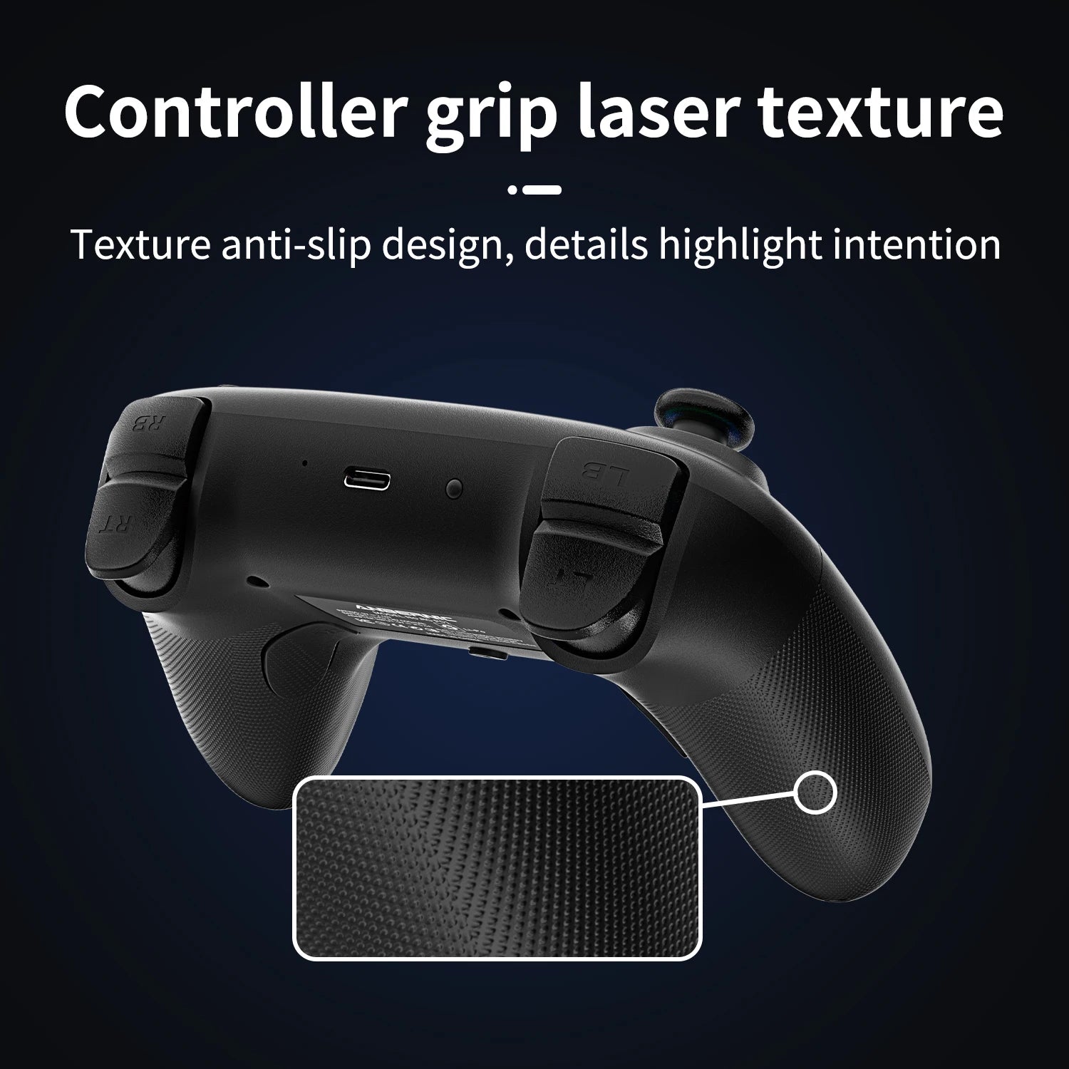 Wireless Gaming Controller with Hall Effect Triggers and Joysticks