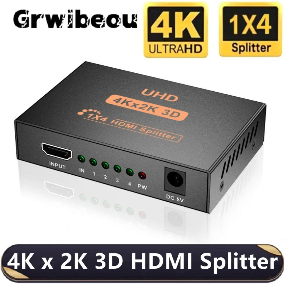 HDMI Splitter - One Input to Four Outputs