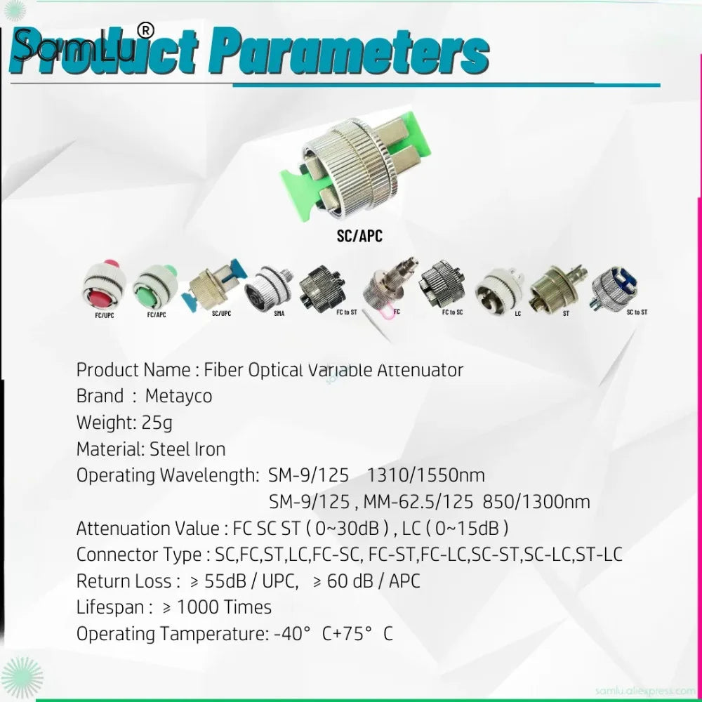 Variable Fibre-Optic Attenuator Options