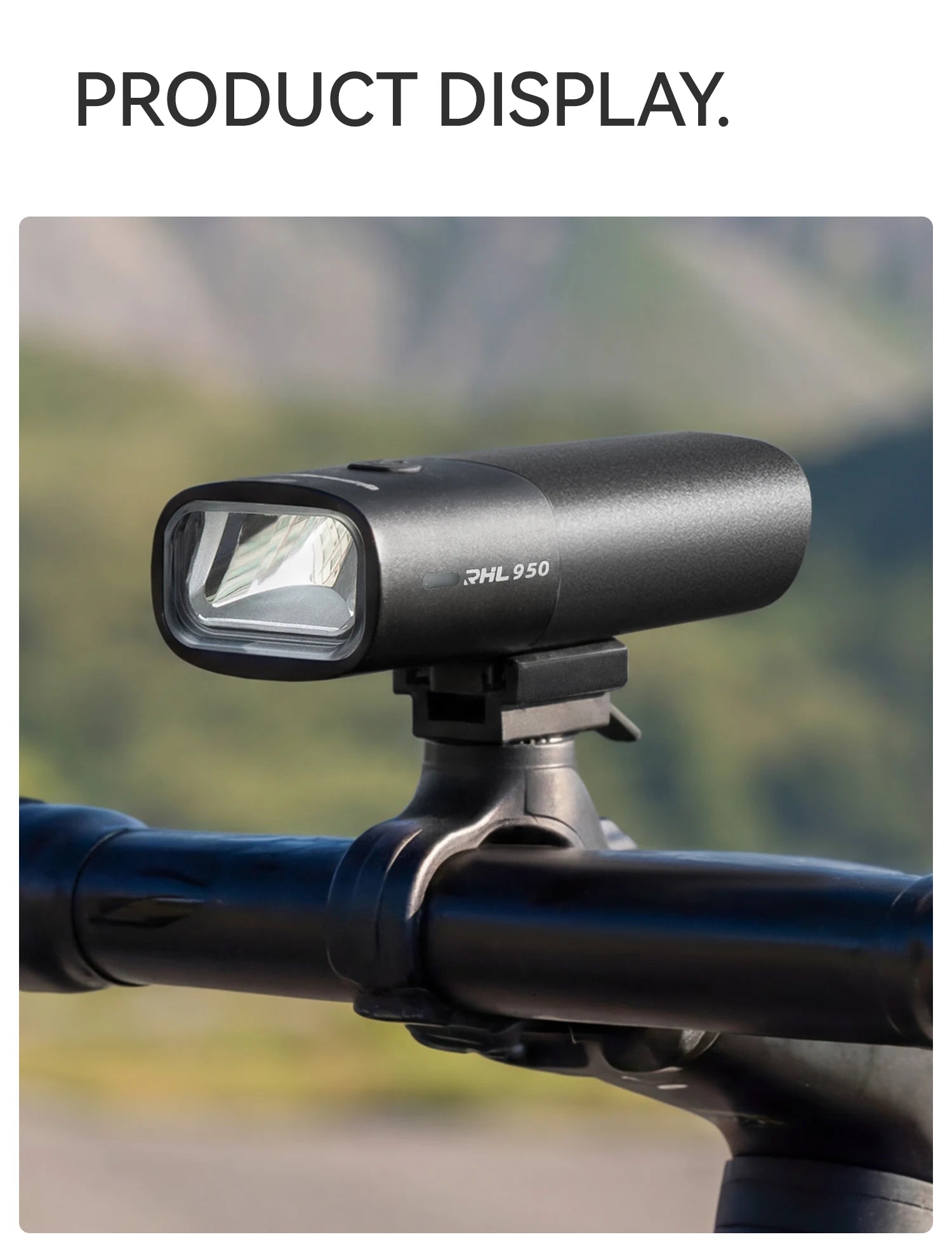 950LM USB Rechargeable Bike Headlight with IPX6 Waterproof