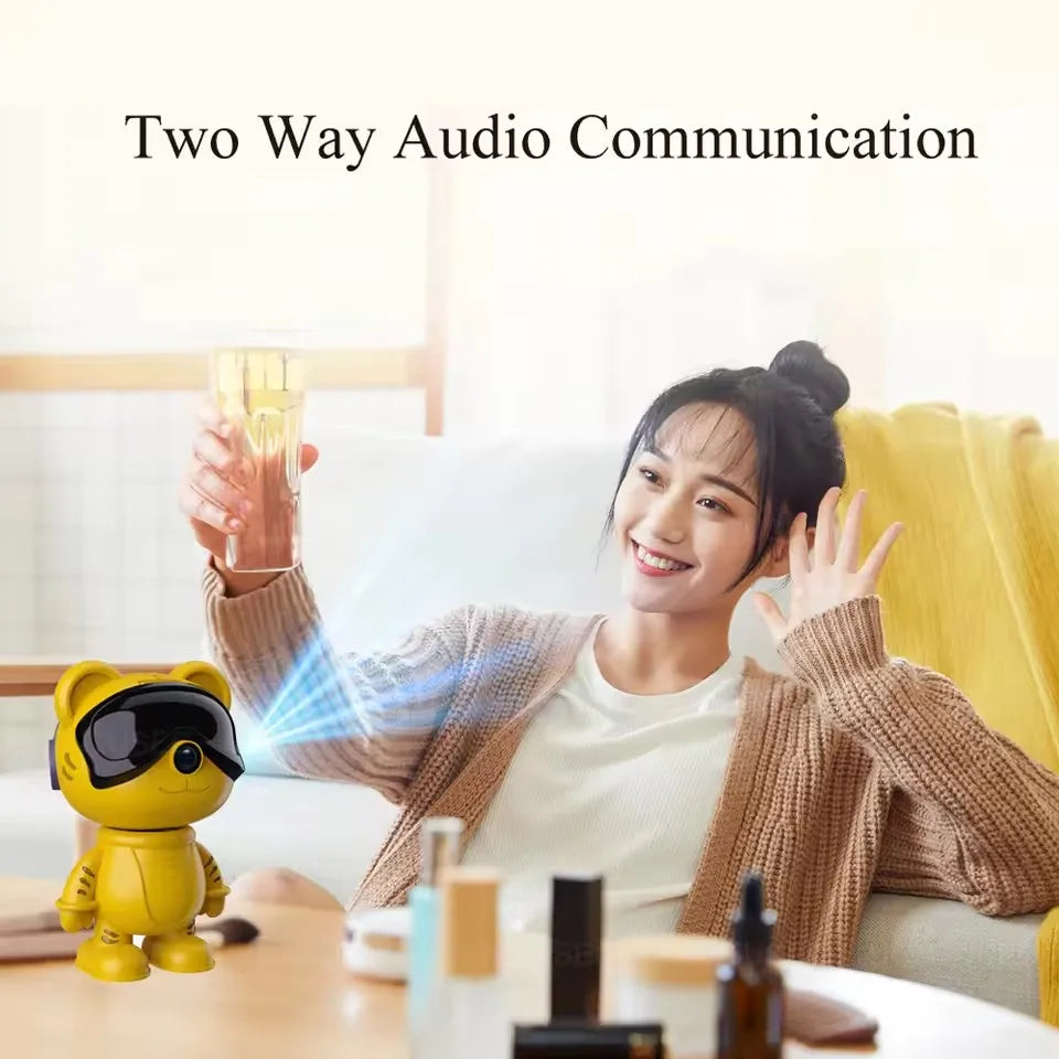 Caméra de surveillance intérieure sans fil 5MP WiFi Vision nocturne PTZ Son à deux voies Protection de sécurité HD Smart Home P6 Slite Robot Cam