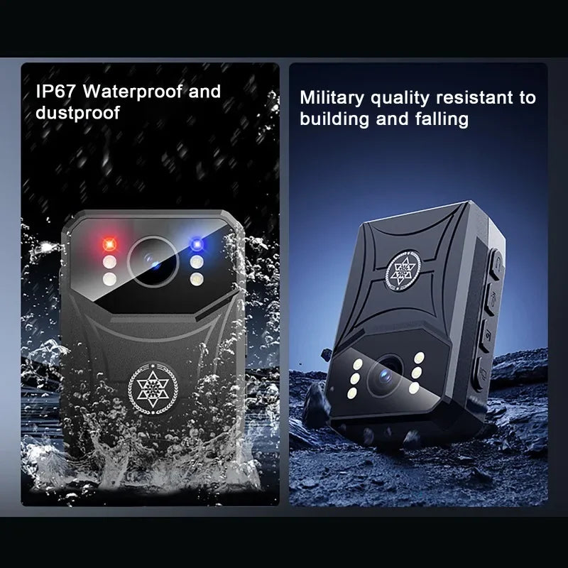 Mini 4K HD Cameras with WIFi 3000mAh Digtal Video Recorder with IPS Screen Night Vision Police Body Camera Portable Camcorder