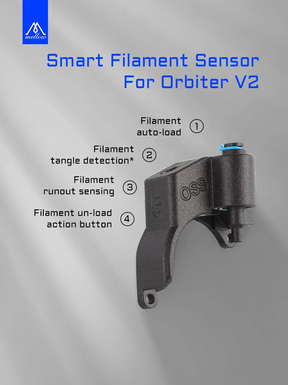 Smart Filament Sensor for Orbiter V2 Extruders