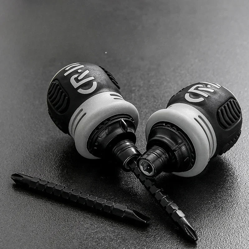 Ratchet Screwdriver Set Short Shaped Radish Head High Hardness Labor-saving Multi-functional Dual-purpose 