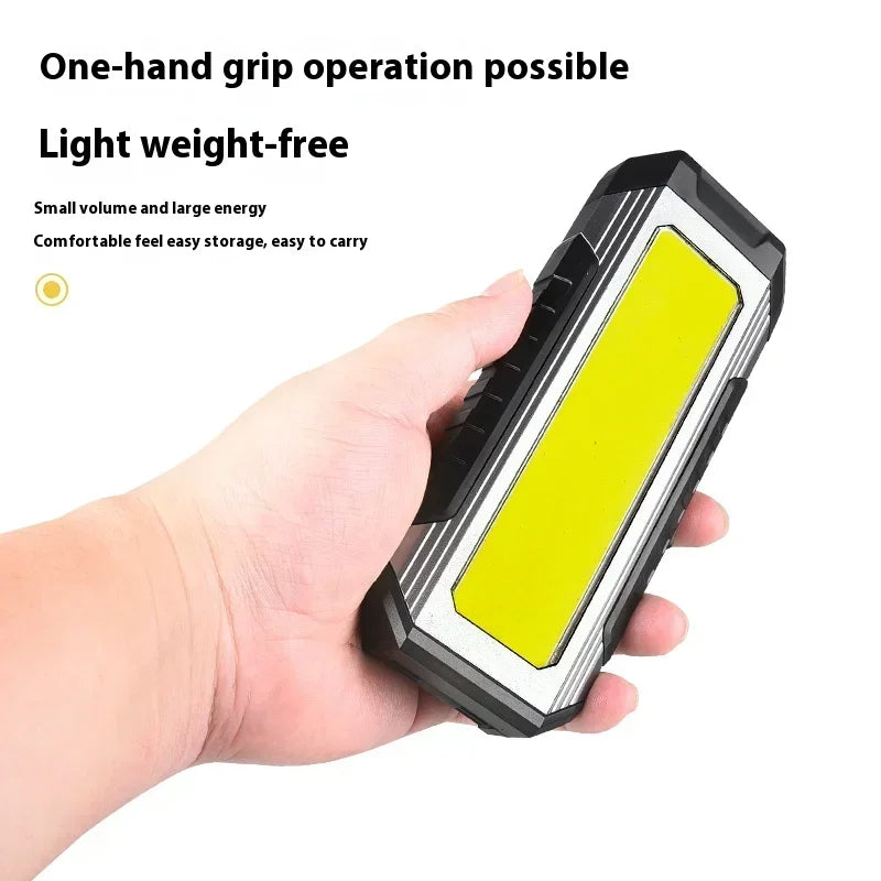 Waterproof with Magnet Flashlight Portable COB Work Light LED 4000mAh Flashlights Multimode 18650 Camping Torch Light 
