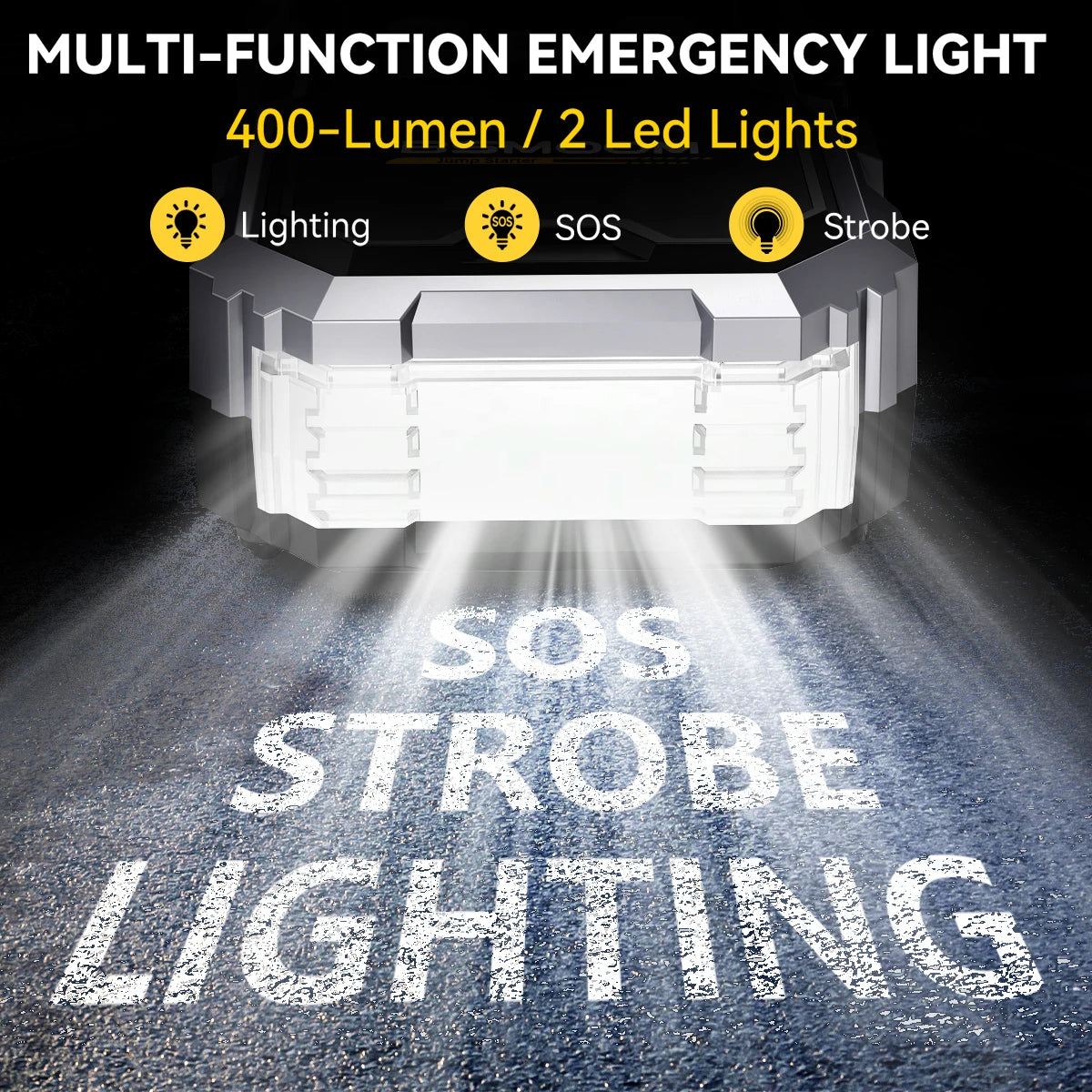 Auton hätäkäynnistysvirtalähde ilmapumpulla ja rengaspumpulla