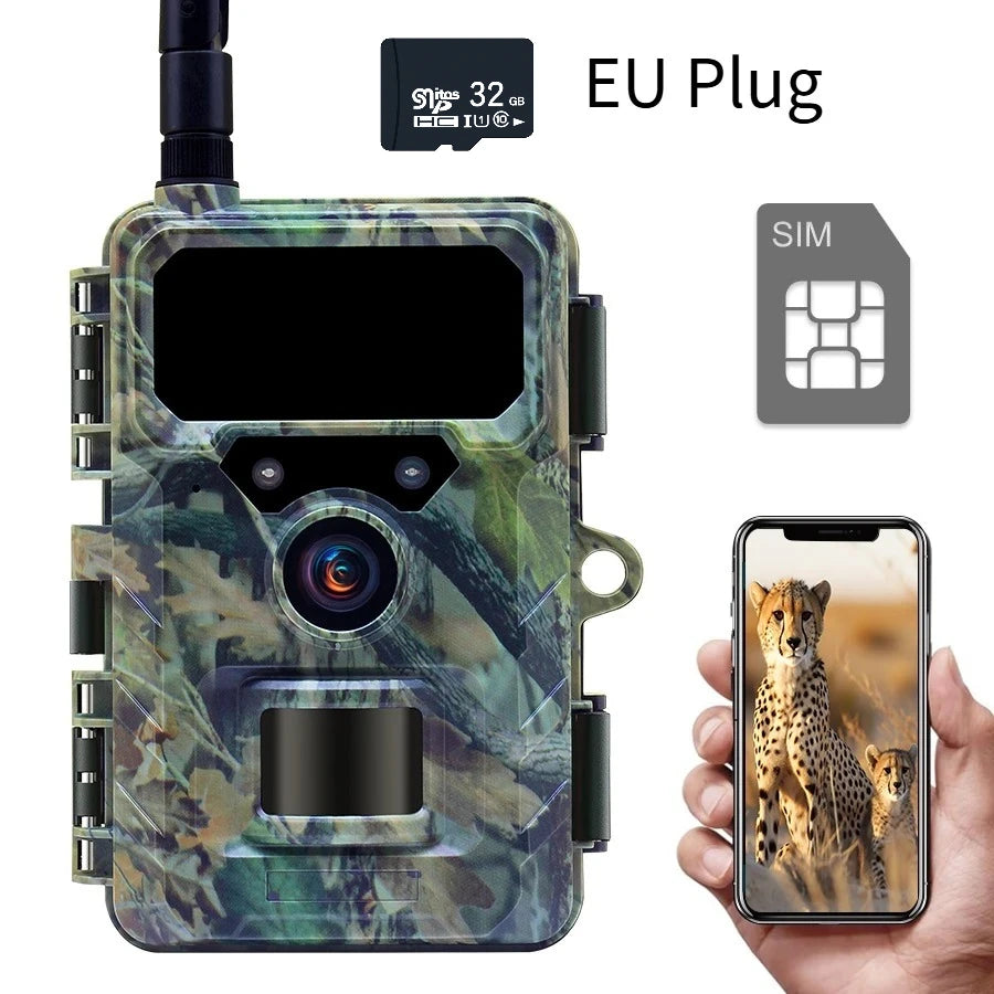 4G LTE Trail Camera with App Control, 2.7K Night Vision