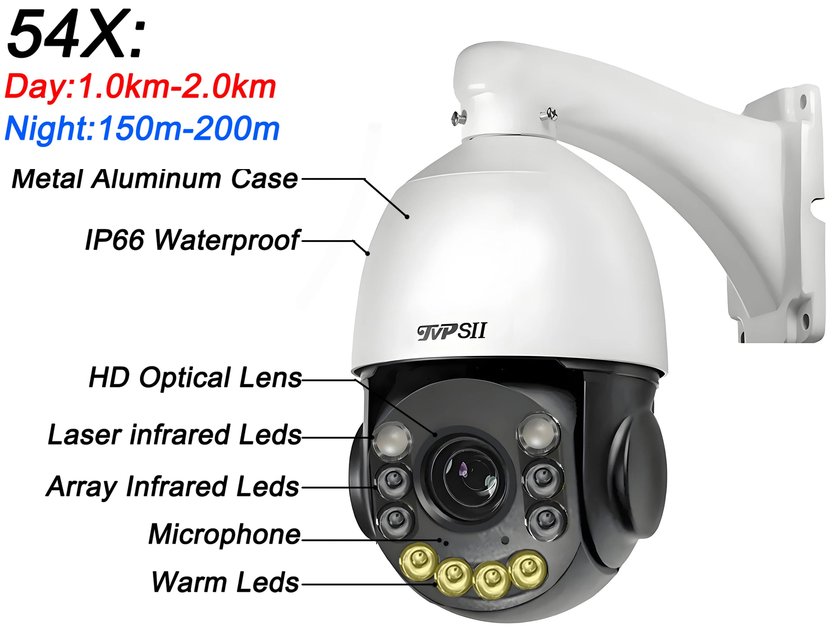 8MP 4K PTZ IP Surveillance Camera with 90X Optical Zoom
