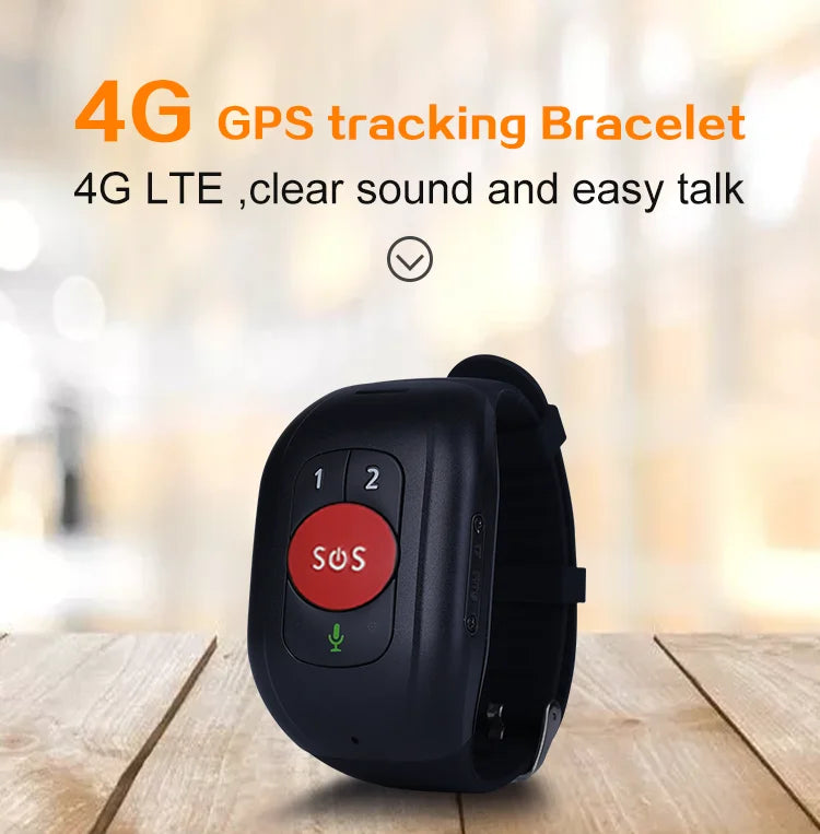 Ηλικιωμένος 4G SOS GPS Ρολόι Παρακολούθηση καρδιακών παλμών Αίματος Παίρνει Μέτρηση Πίεσης Κραδασμών Κίνηση Κλιμακώμενο Έκτακτης Αίτησης