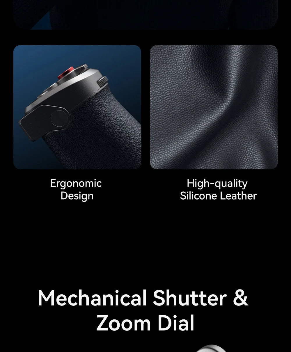 TELESIN Pro Shot Imaging Grip For iPhone 17 16 15 14 13 12 Magnetic Camera Grip Bluetooth Shutter Zoom Dial