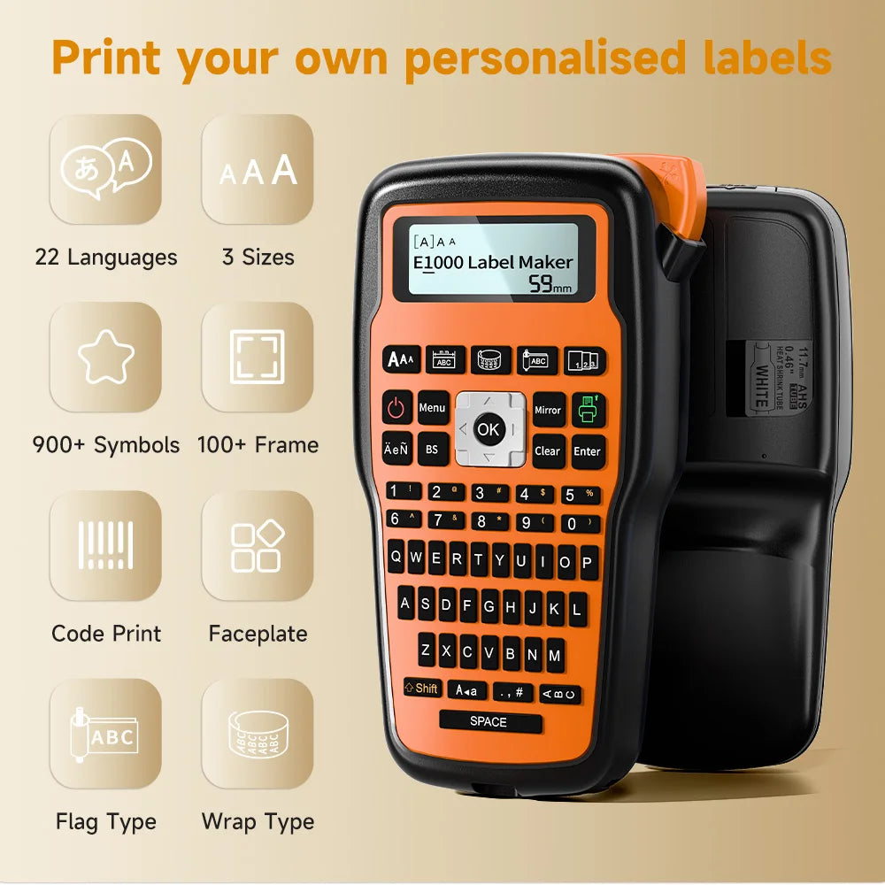 E1000PRO Label-Maker Case and Pictured Package Options
