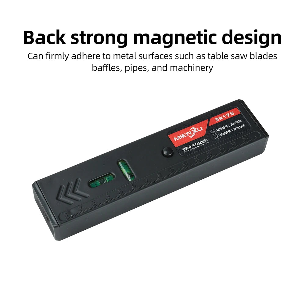 Ladattava ristiviivalaser magneetilla
