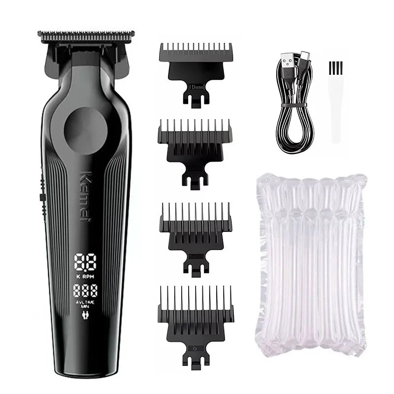 Kemei KM-1858 9000RPM 10W Hair Clipper,KM-264 Rechargeable Electric Trimmer,Original KM-T95 Shaver For Men Barber Clippers Kit 