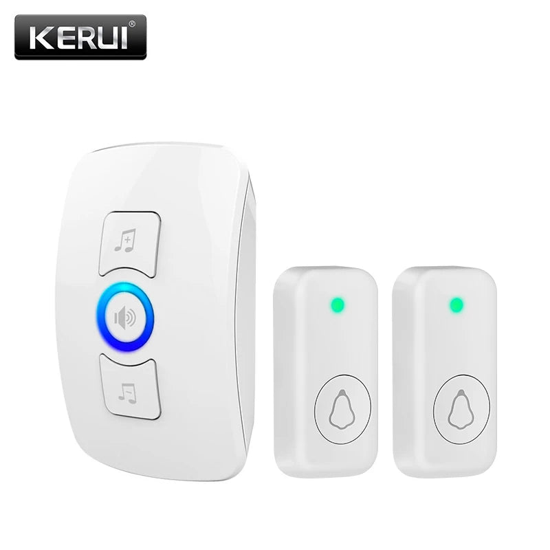 Wireless Doorbell with 60 Chimes, 500ft Range, Waterproof Button