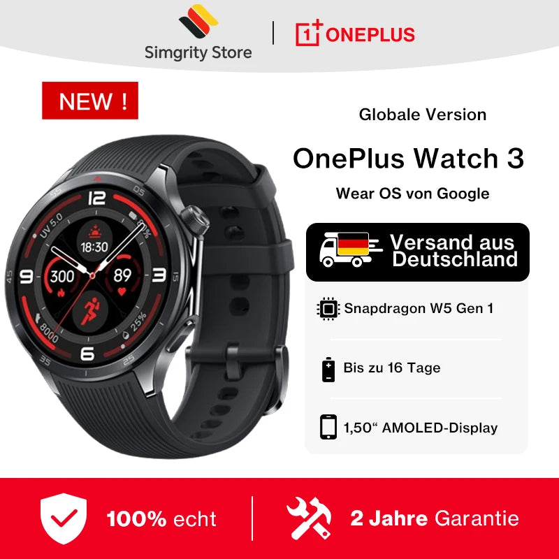 OnePlus Watch 3 Smart Watch con display LTPO AMOLED