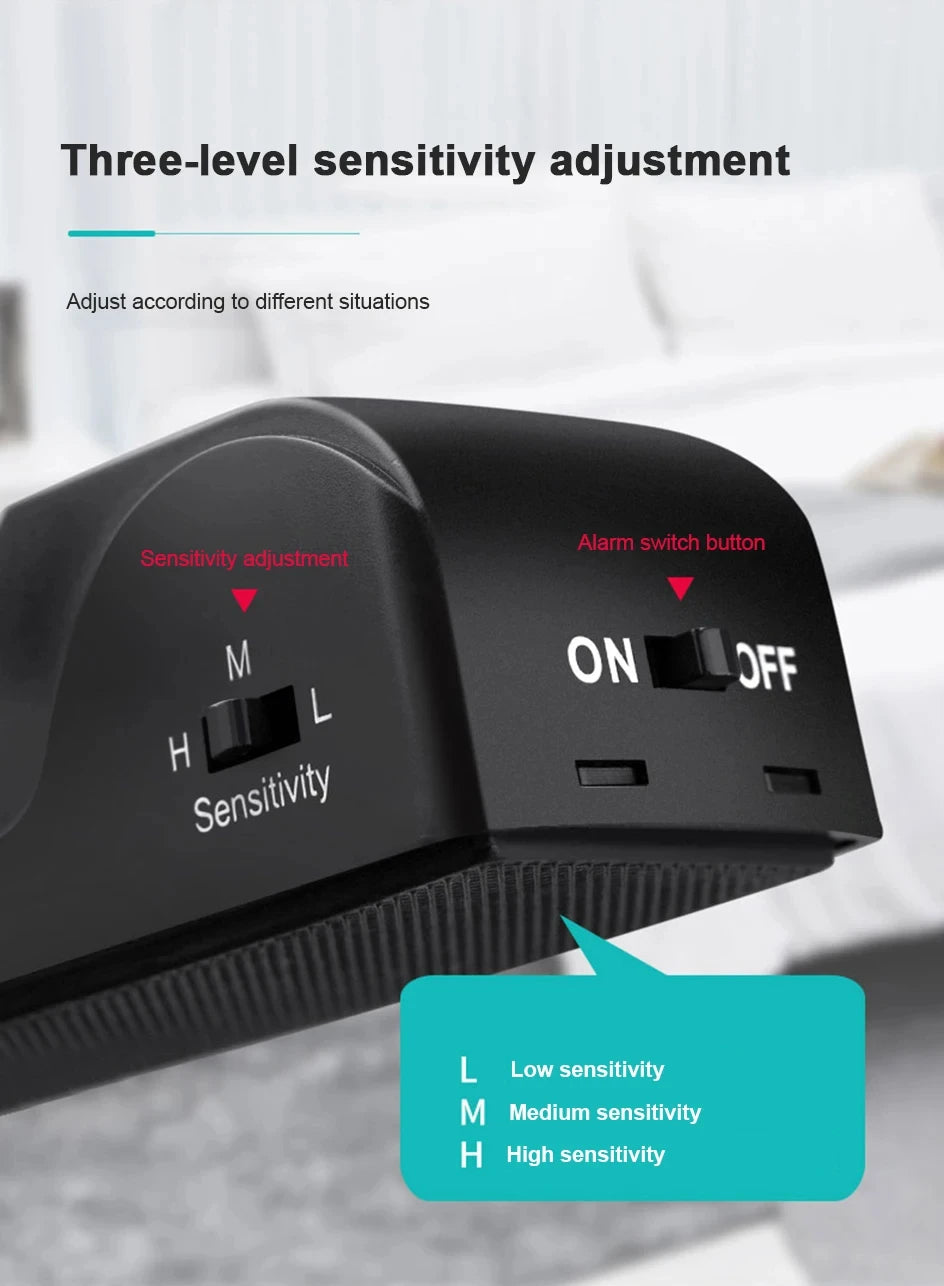 Ștergător de ușă cu dop universal 120dB, portabil, trepte, reglaj sensibilitate, securitate, pentru casă, cămin, călătorii