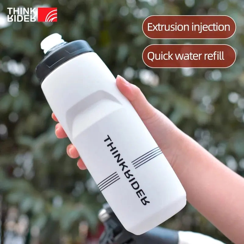 ThinkRider 620ml/750ml Bicycle Bottle MTB Road Bike Water Bottle Outdoor Sports Plastic Portable Large Capacity Drink Cycling 
