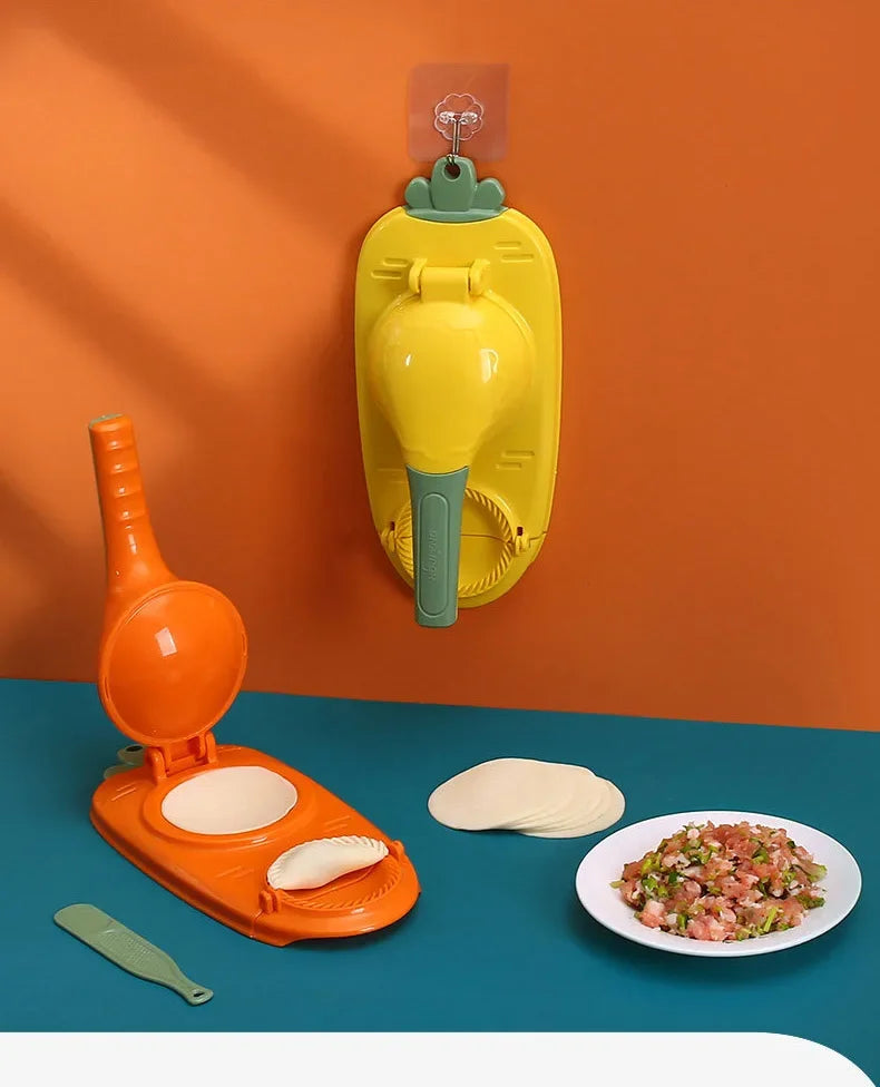 DIY Dumpling Wrapper Artifact Plastic Manual Wrapper Making Mold Dough Pressing Tool Baking Pastry Dumpling Maker Gadget 