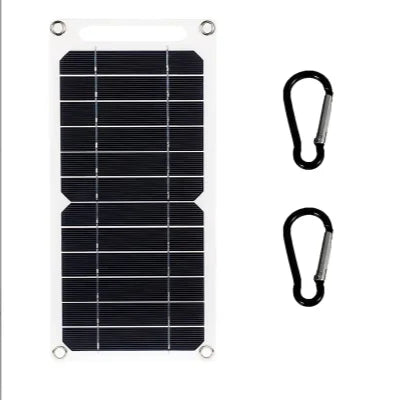 Portable USB Solar Panel with Carry Slot & Hanging Eyes
