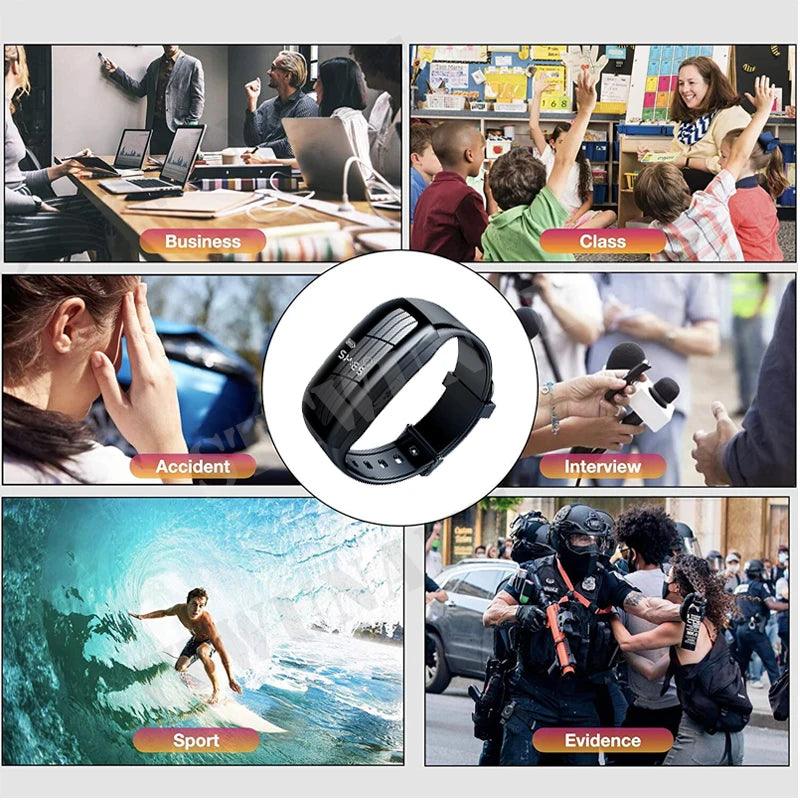 Mini camera watch 1080P HD DV Professional digital voice video recorder bracelet dictaphone small micro sound home secret Spy-shop.com