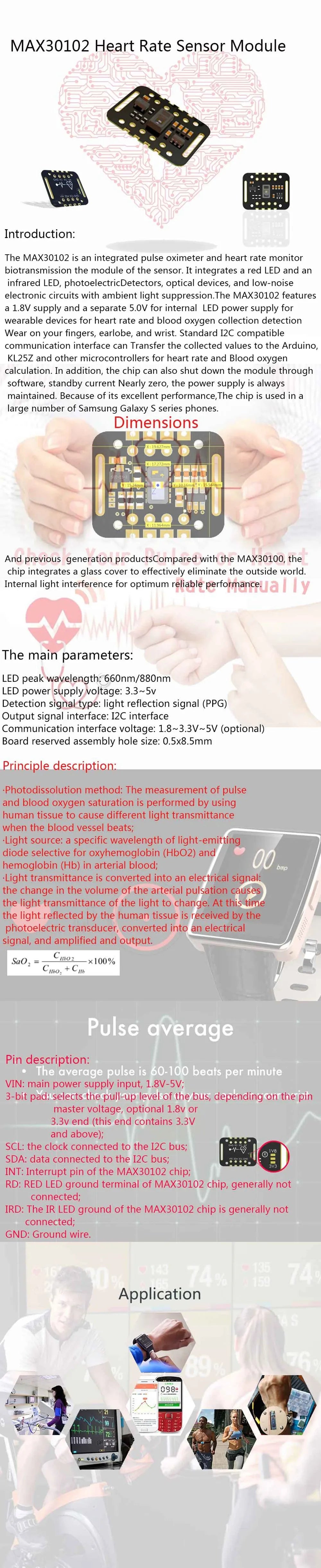 MAX30102 optische pulssensor-module