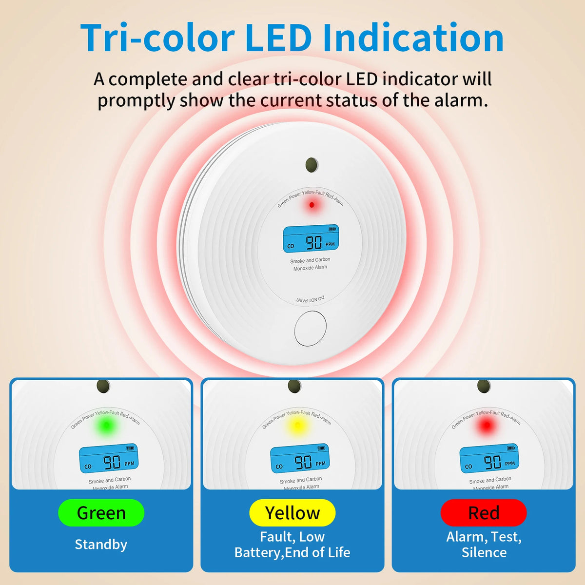 Wi-Fi Smoke and Carbon Monoxide Detector