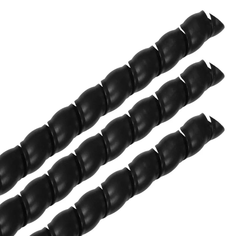 2M Long 8/10/12mm Cable Protection Sleeving Spiral Wound Flexible Wire Organizer Insulation Sleeve Wire Winding Protector 