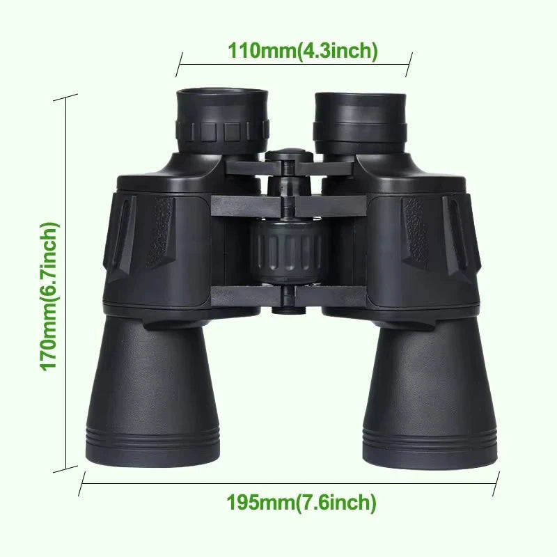 20X50 Binoculars for Adults High Powered Professional Binoculars with FMC Lens Central Focus Ideal for Bird Watching 