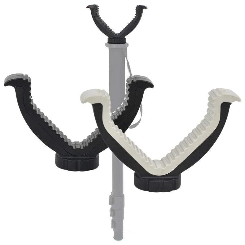 Tactical Rifle Holder Shooting Rack Gun Rack Top 1/4 Thread Attachment V Yoke For Bipod Tripod Hunting Gun Accessories
