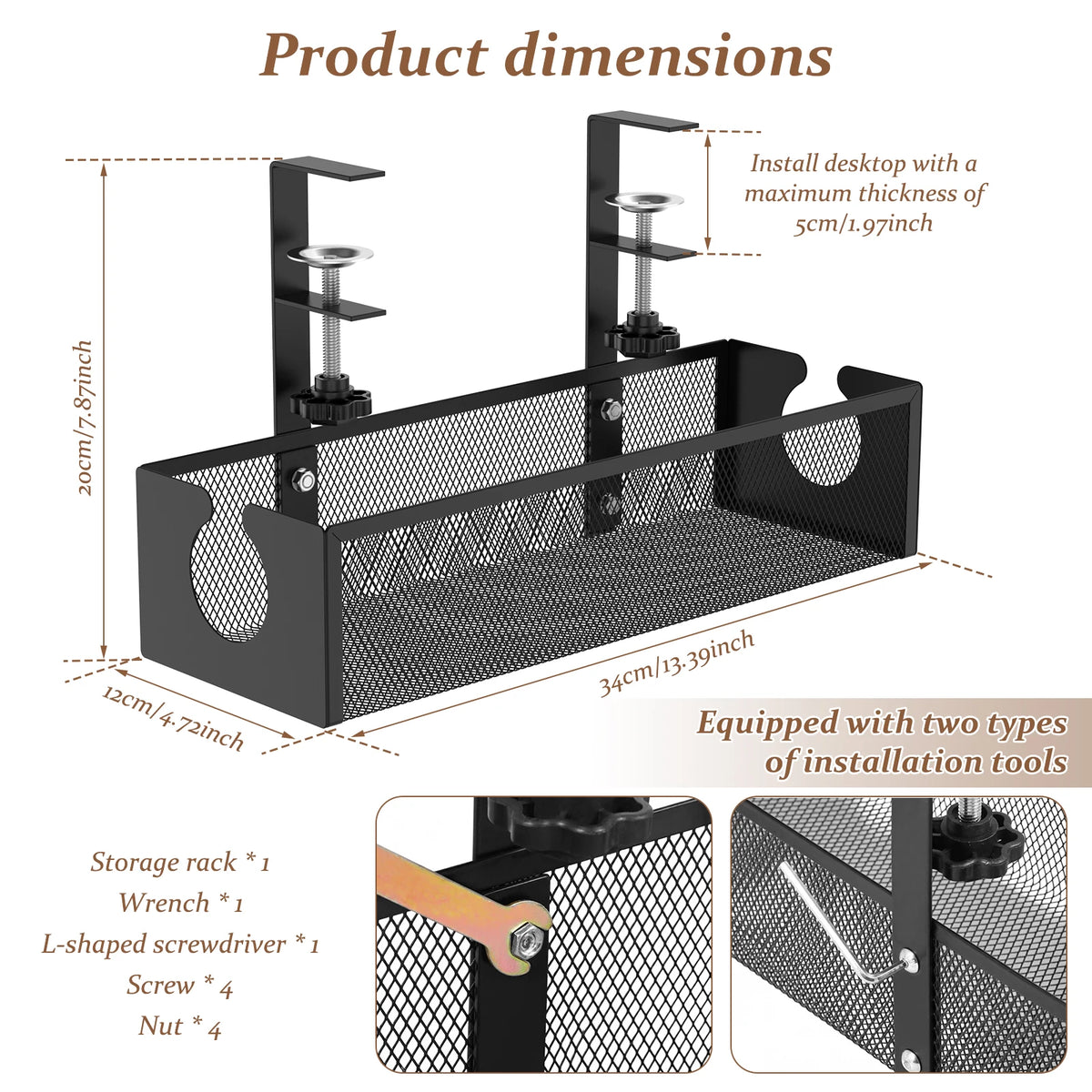 Clamp-On Carbon-Steel Cable Tray
