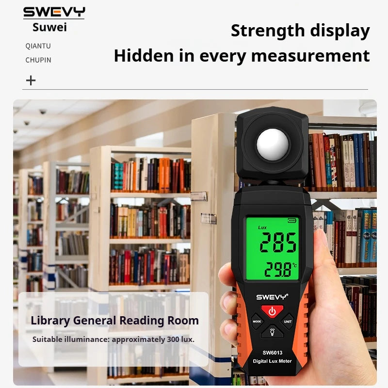 SW6013 Digitale lux- en voetkandelaarmeter