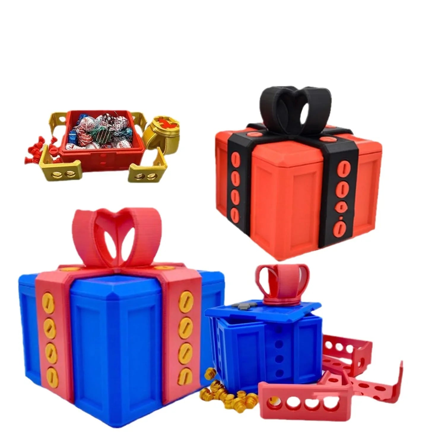 Funny Gift Box Screws Large Annoying Gift Boxes Prank Screw Box Really 3D Printed Gift Box Hilarious Money Card Container New 