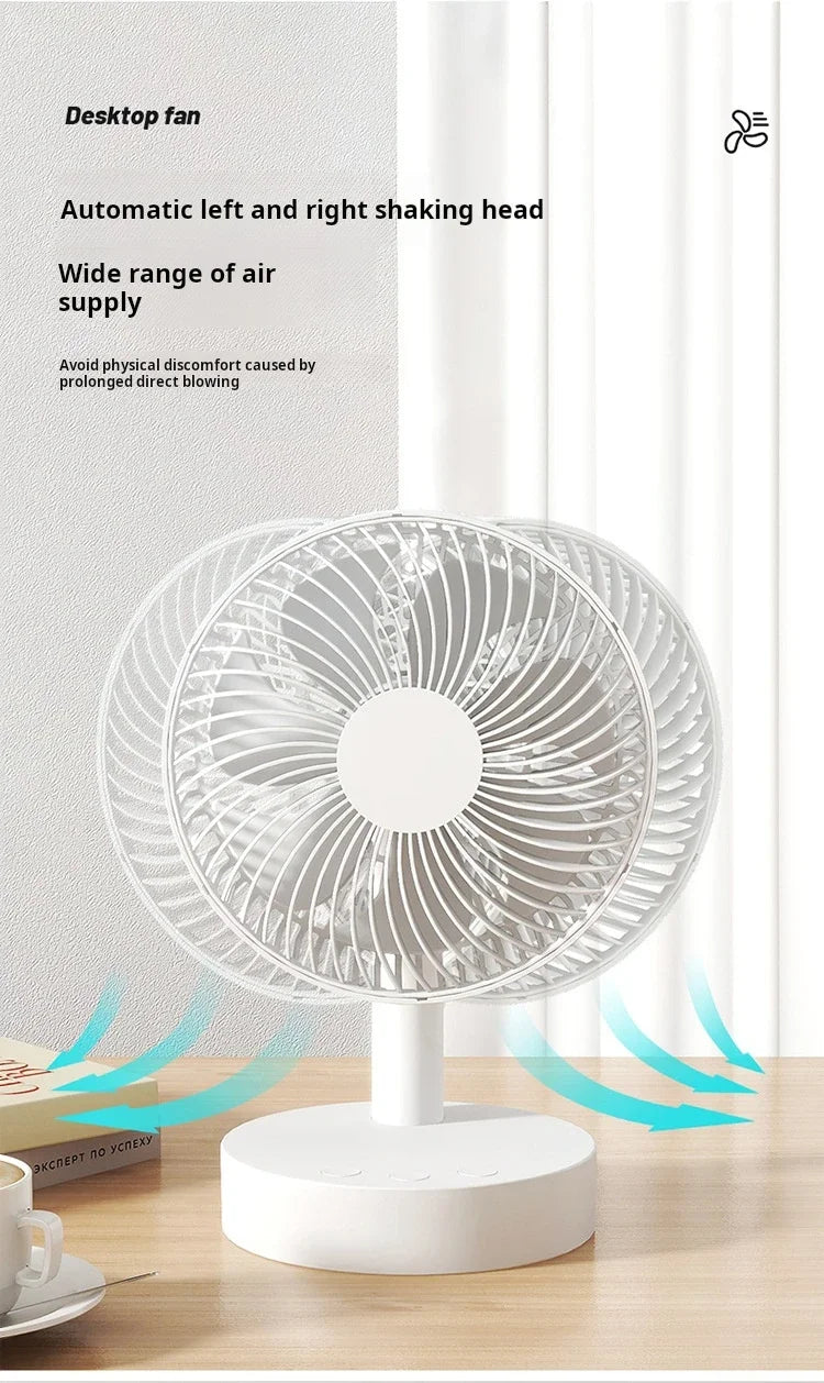 Xiaomi Youpin Fan Small White Desktop Timer Mute With Four-speed Adjustable Portable Fan Recharging Models Detachable Desk fan 