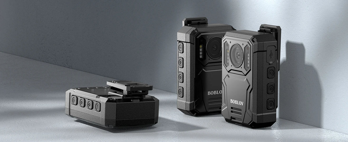BOBLOV KJ23Pro 2K HD Police Body Camera, Night Vision 4000mAh , IP66 Waterproof Security Patrol Cam for Law Enforcement Security